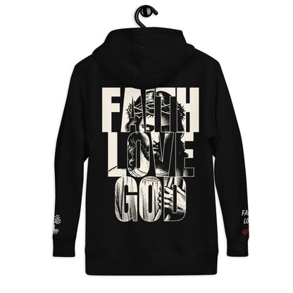 Christ the Redeemer in Black – handmade Christian products in Black, Military Green, and Latte by JLD Designs Co.