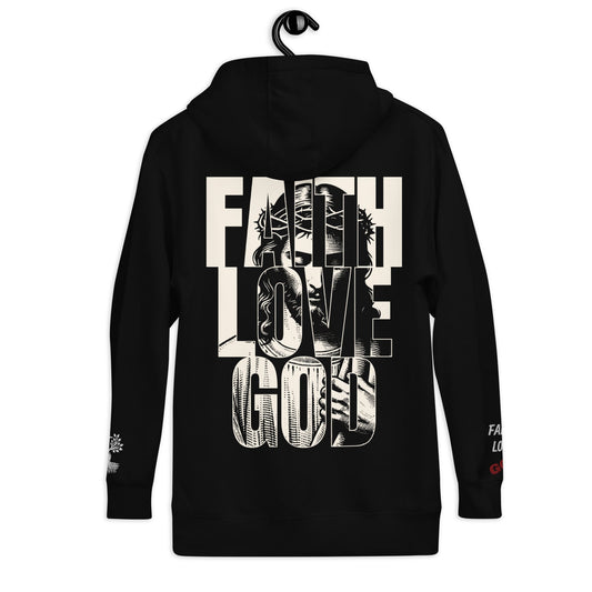 Christ the Redeemer in Black – handmade Christian products in Black, Military Green, and Latte by JLD Designs Co.