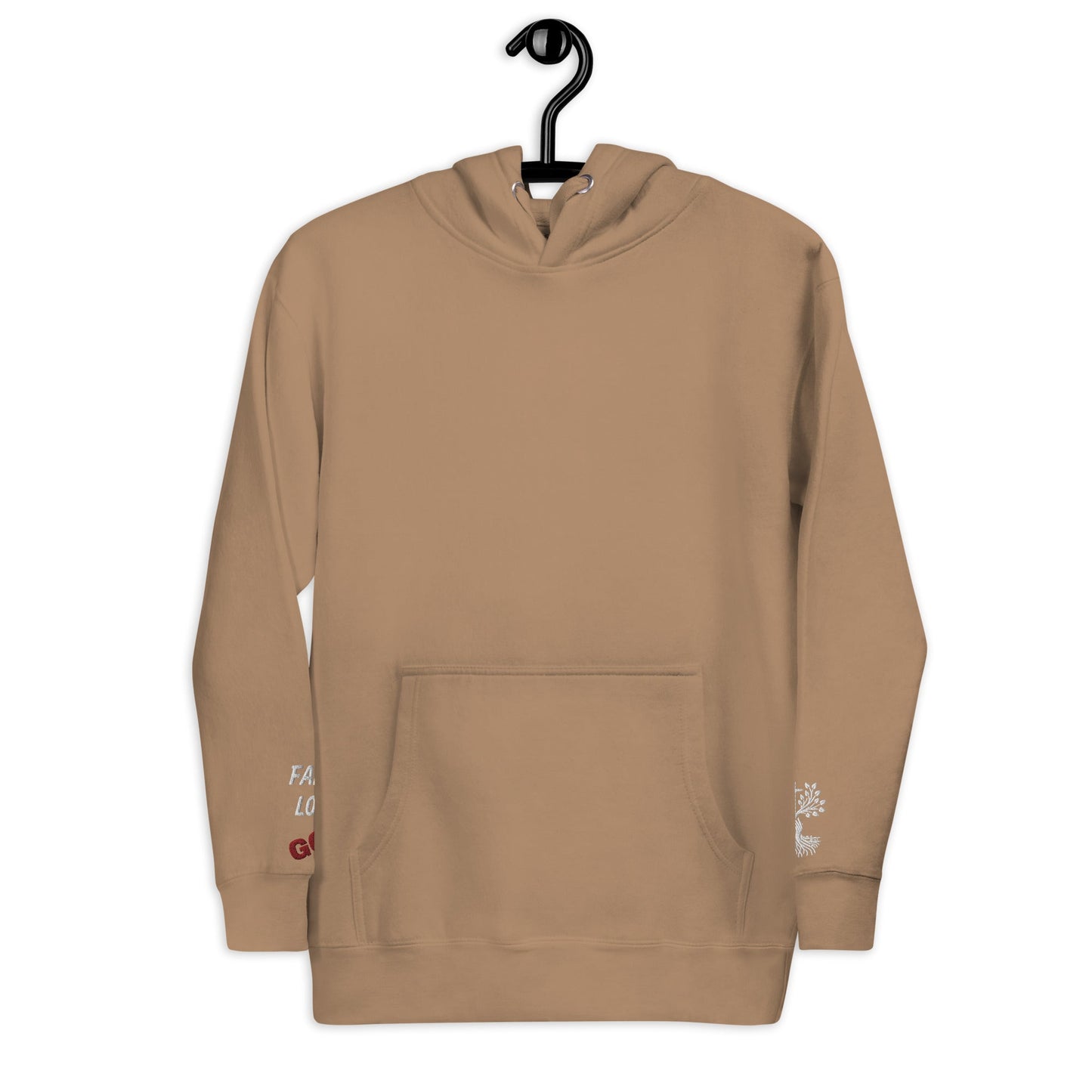 Christ the Redeemer in Latte – handmade Christian products in Black, Military Green, and Latte by JLD Designs Co.