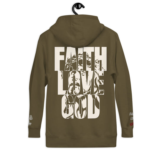 Christ the Savior in Military Green – handmade Christian products in Black, Military Green, and Latte by JLD Designs Co.