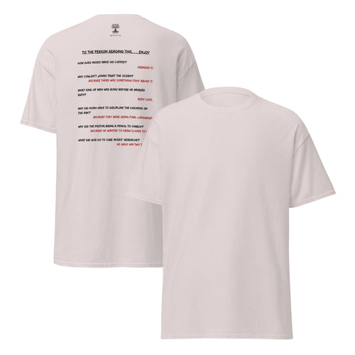 Christian Jokes Tee - Unisex T - SHIRT – handmade Christian products JLD Designs Co.