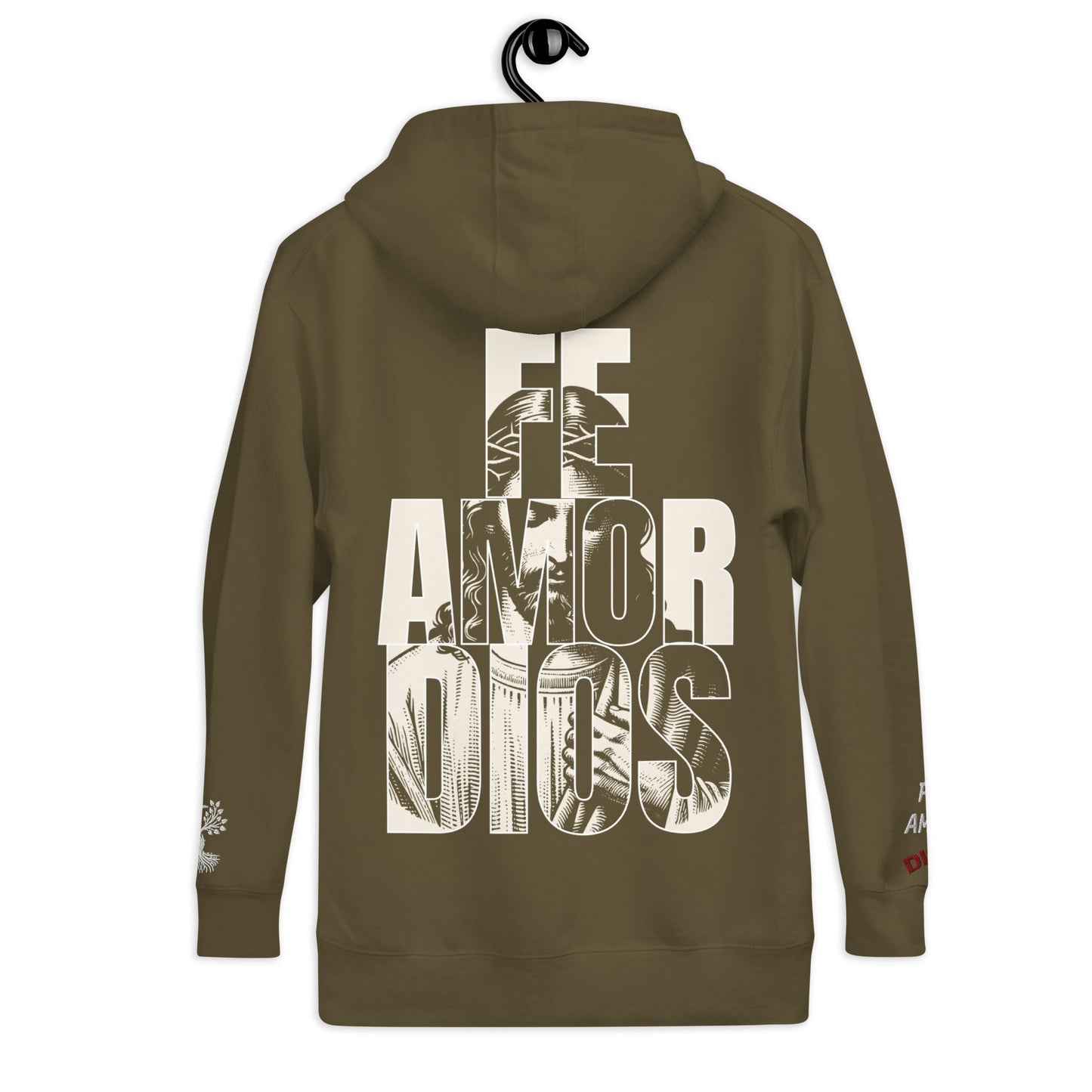 Cristo Redentor in Military Green – handmade Christian products in Black, Military Green, and Latte by JLD Designs Co.