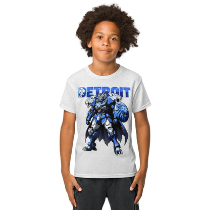 Detroit Lion Youth in Ash – handmade Christian products in Black, Military Green, and Latte by JLD Designs Co.