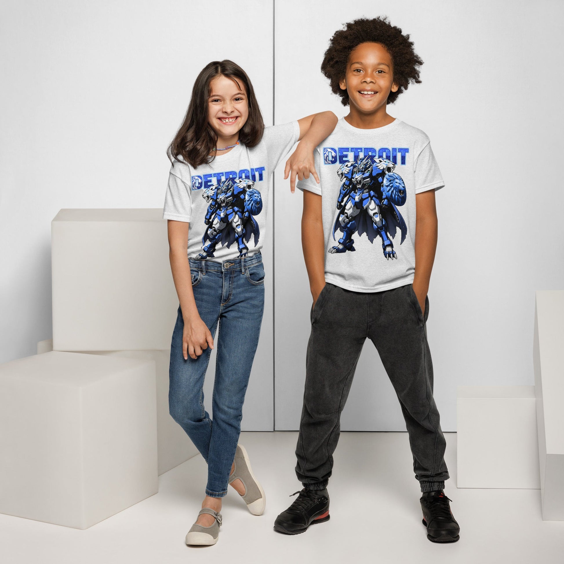 Detroit Lion Youth in Black – handmade Christian products in Black, Military Green, and Latte by JLD Designs Co.