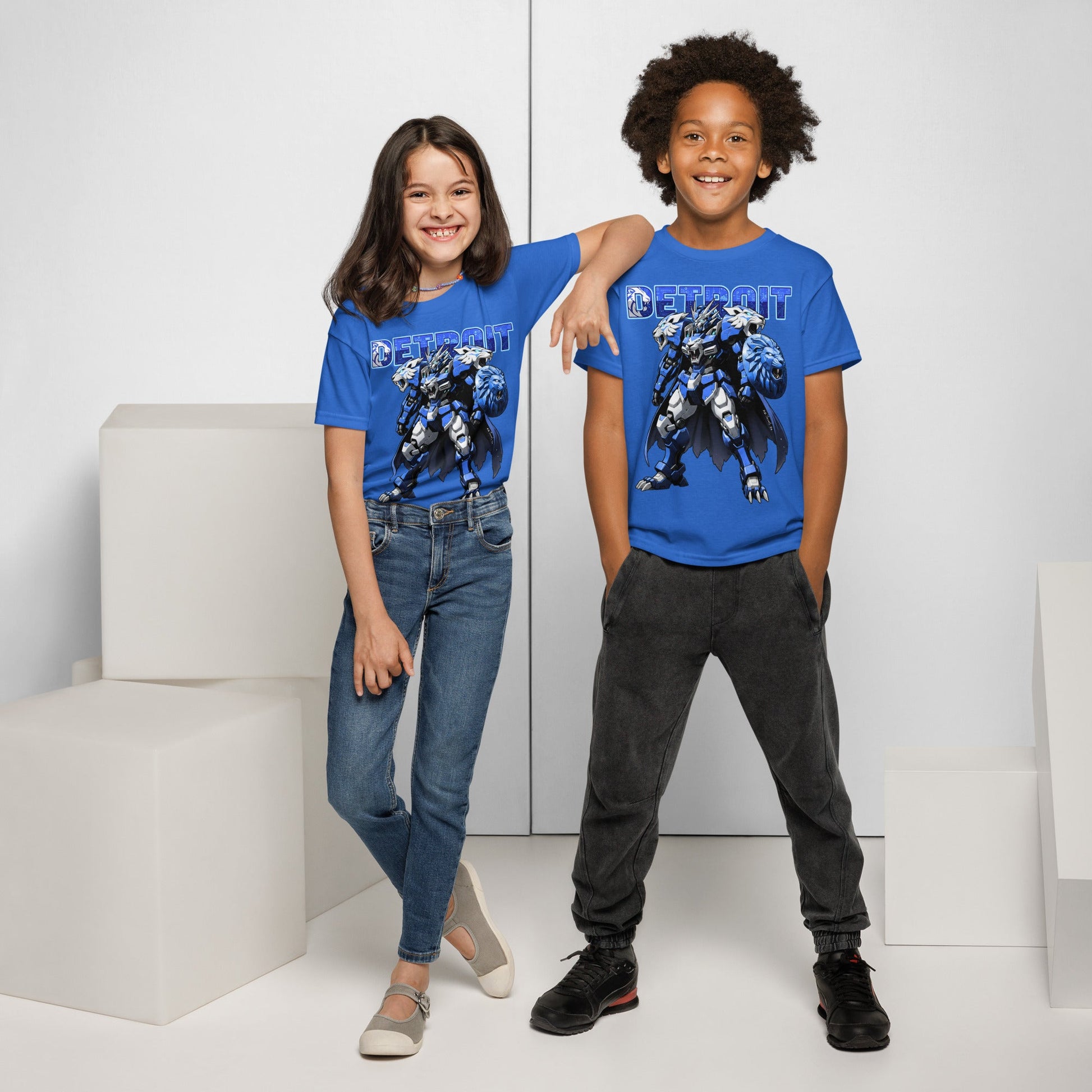 Detroit Lion Youth in Black – handmade Christian products in Black, Military Green, and Latte by JLD Designs Co.