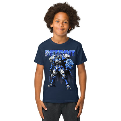 Detroit Lion Youth in Navy – handmade Christian products in Black, Military Green, and Latte by JLD Designs Co.