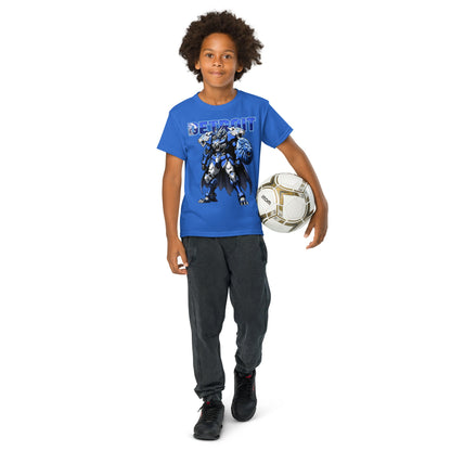 Detroit Lion Youth in Royal – handmade Christian products in Black, Military Green, and Latte by JLD Designs Co.
