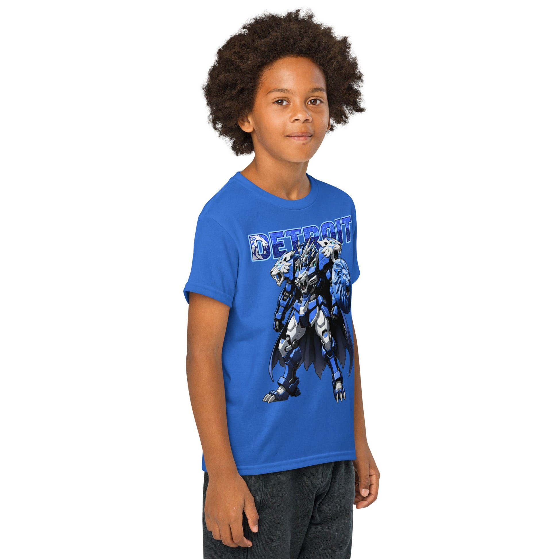 Detroit Lion Youth in Royal – handmade Christian products in Black, Military Green, and Latte by JLD Designs Co.