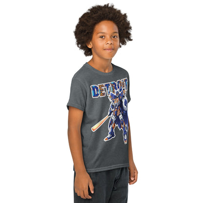 Detroit Tiger Youth in Dark Heather – handmade Christian products in Black, Military Green, and Latte by JLD Designs Co.