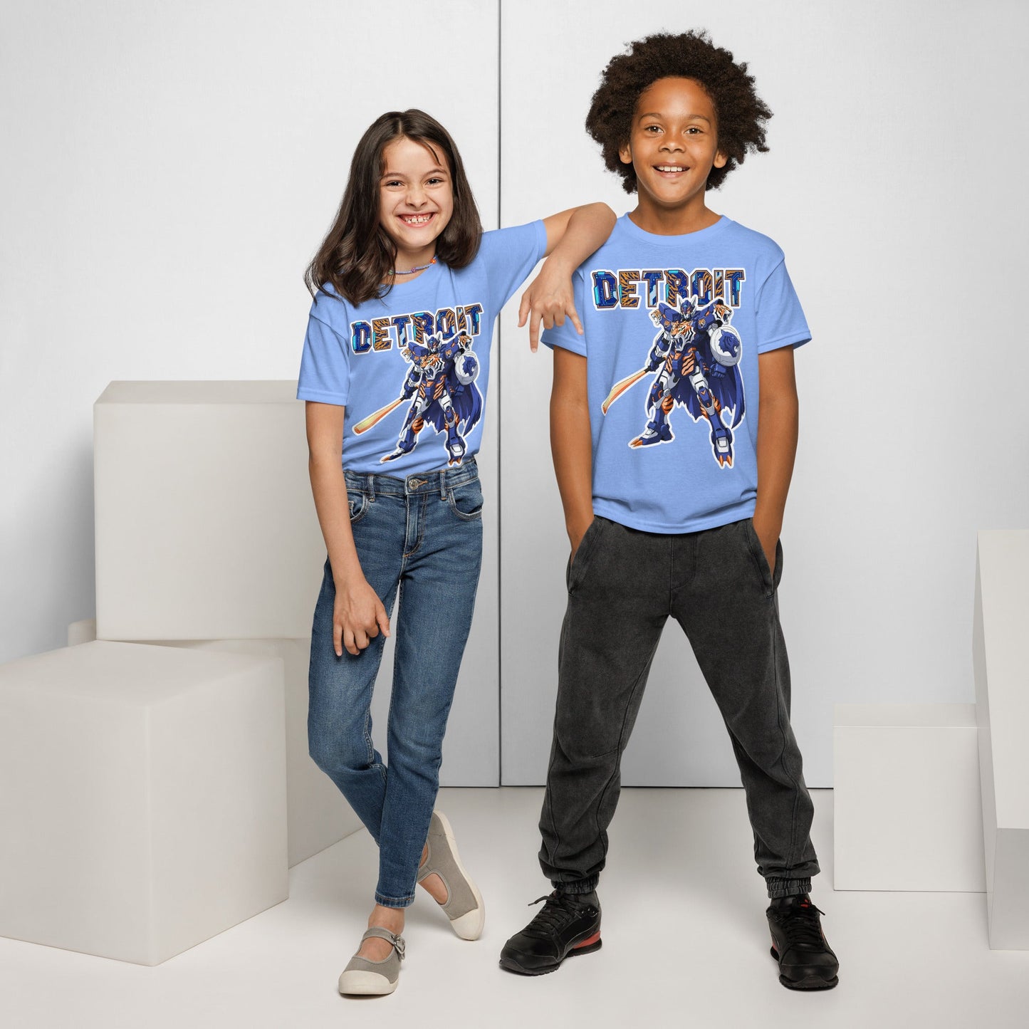 Detroit Tiger Youth in Dark Heather – handmade Christian products in by JLD Designs Co.