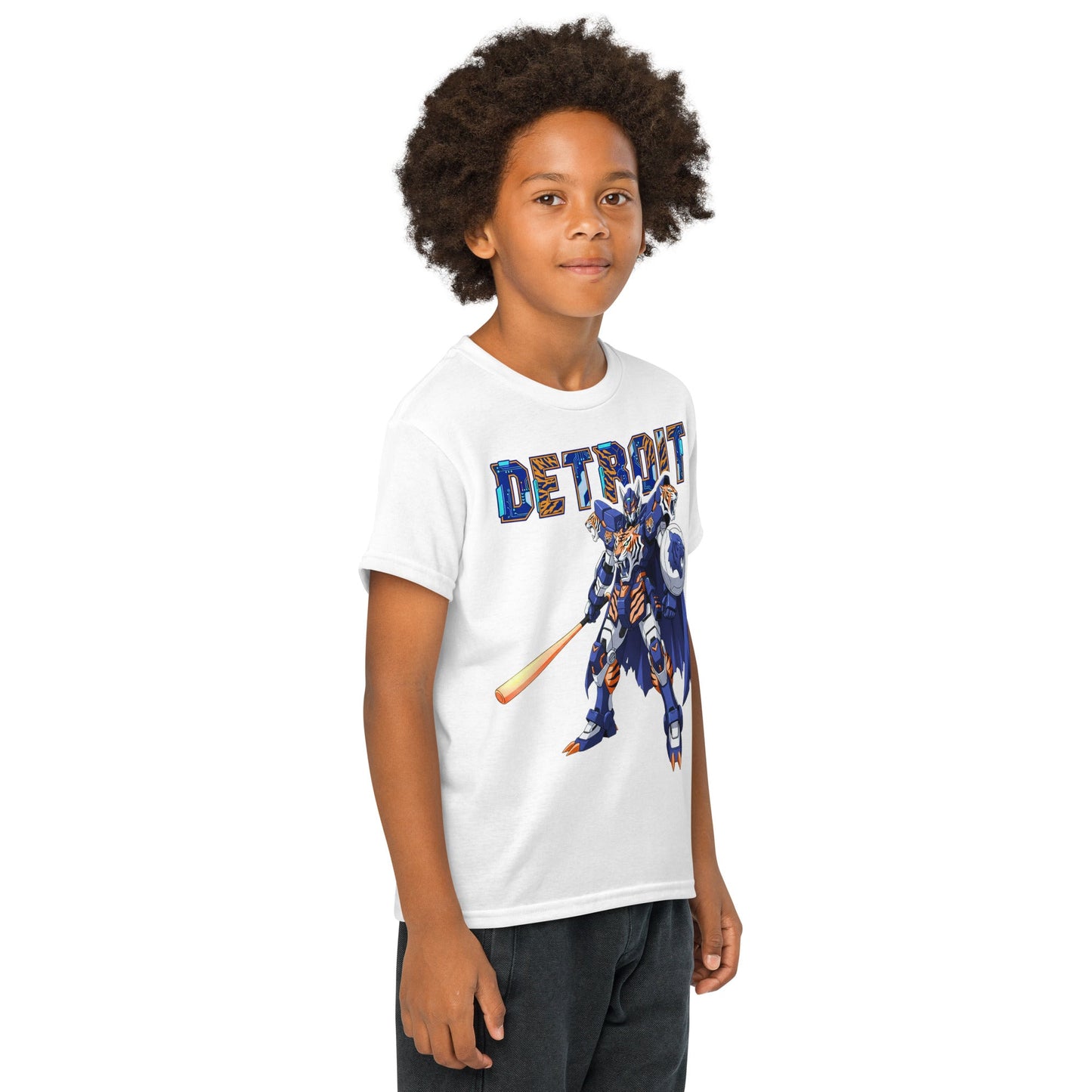 Detroit Tiger Youth in White – handmade Christian products in Black, Military Green, and Latte by JLD Designs Co.