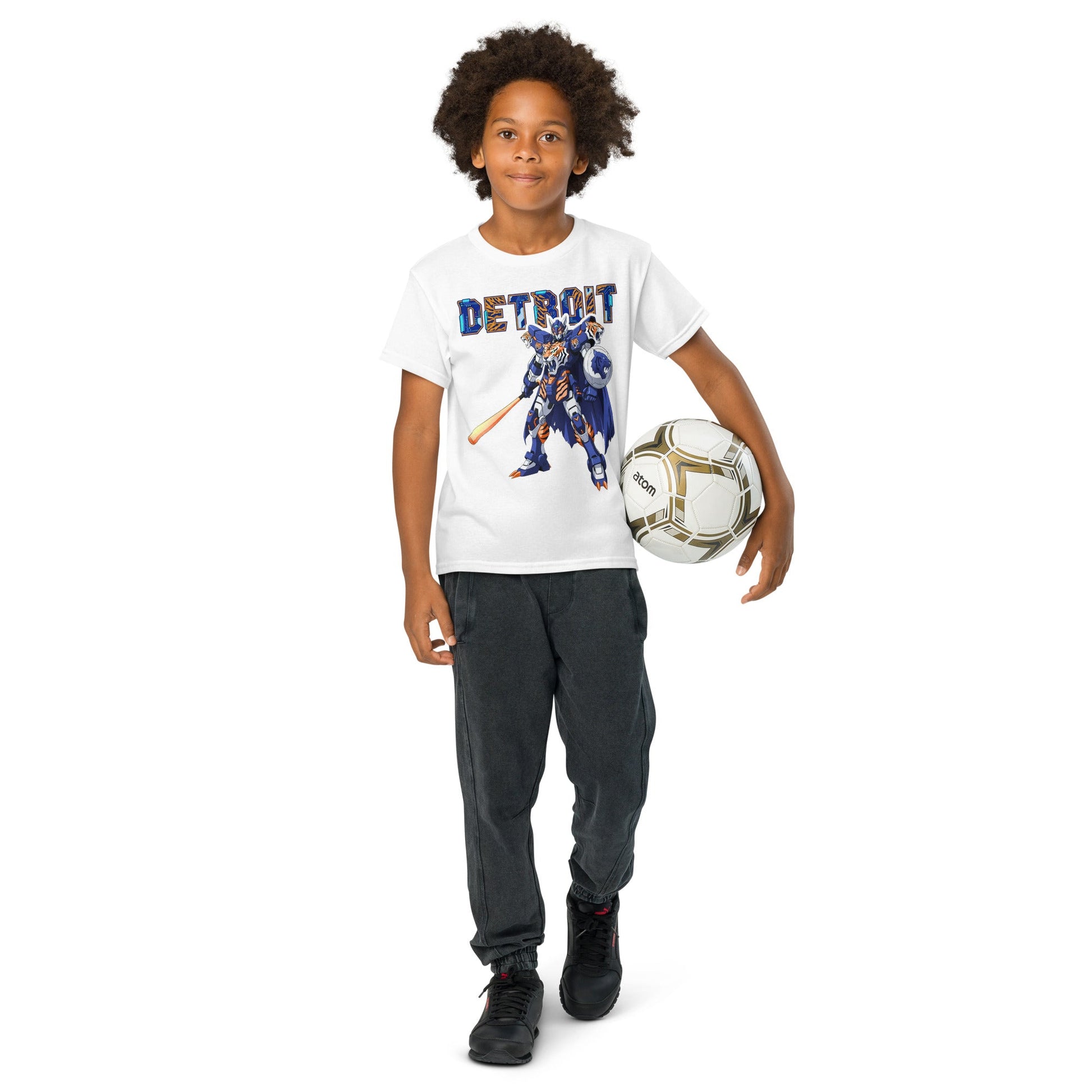 Detroit Tiger Youth in White – handmade Christian products in Black, Military Green, and Latte by JLD Designs Co.