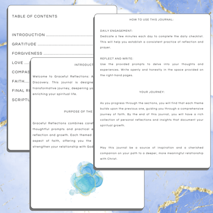 Graceful Reflections: Blue in – handmade Christian products in Black, Military Green, and Latte by JLD Designs Co.