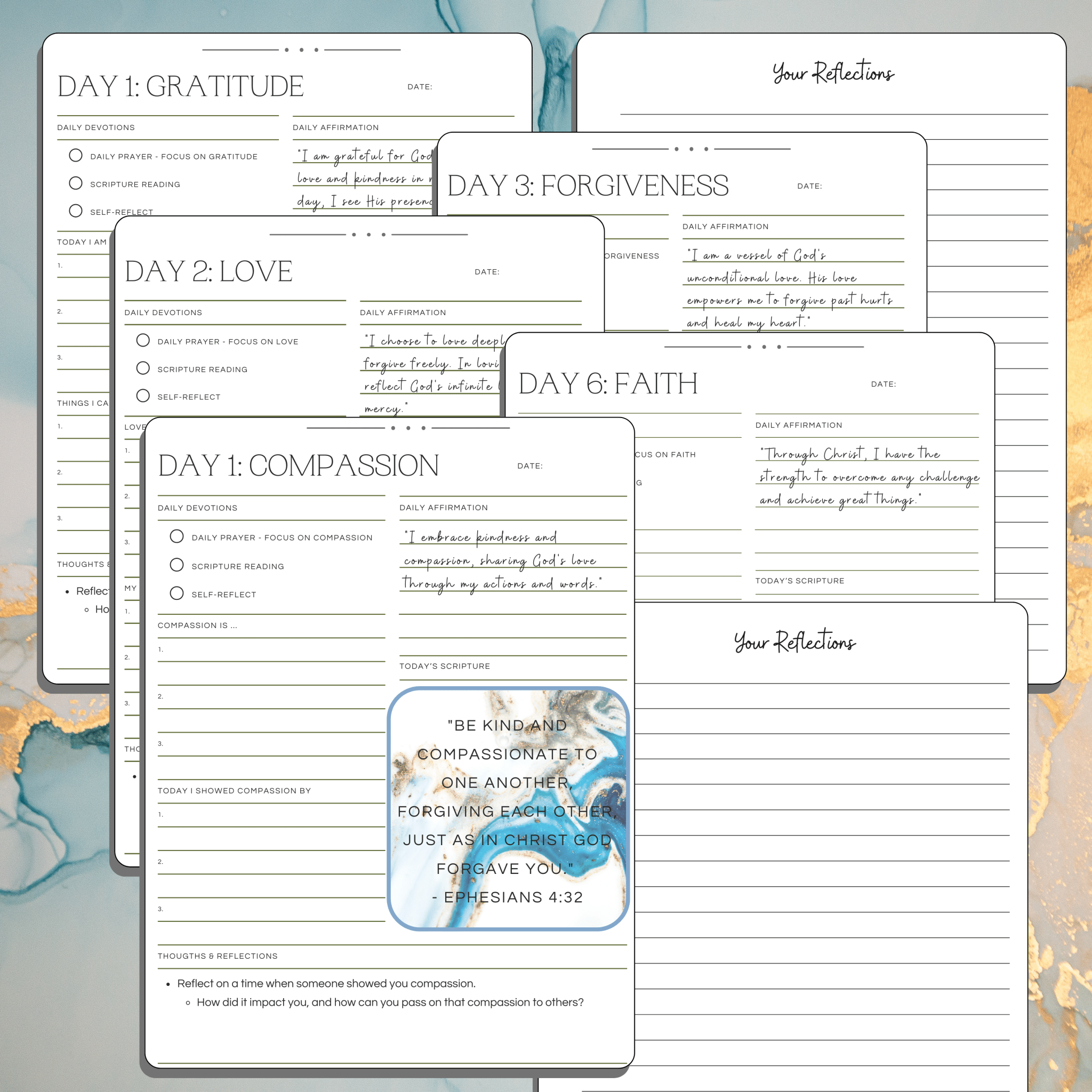 Graceful Reflections: Blue – handmade Christian products JLD Designs Co.