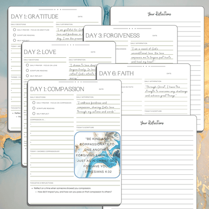 Graceful Reflections: Blue in – handmade Christian products in Black, Military Green, and Latte by JLD Designs Co.