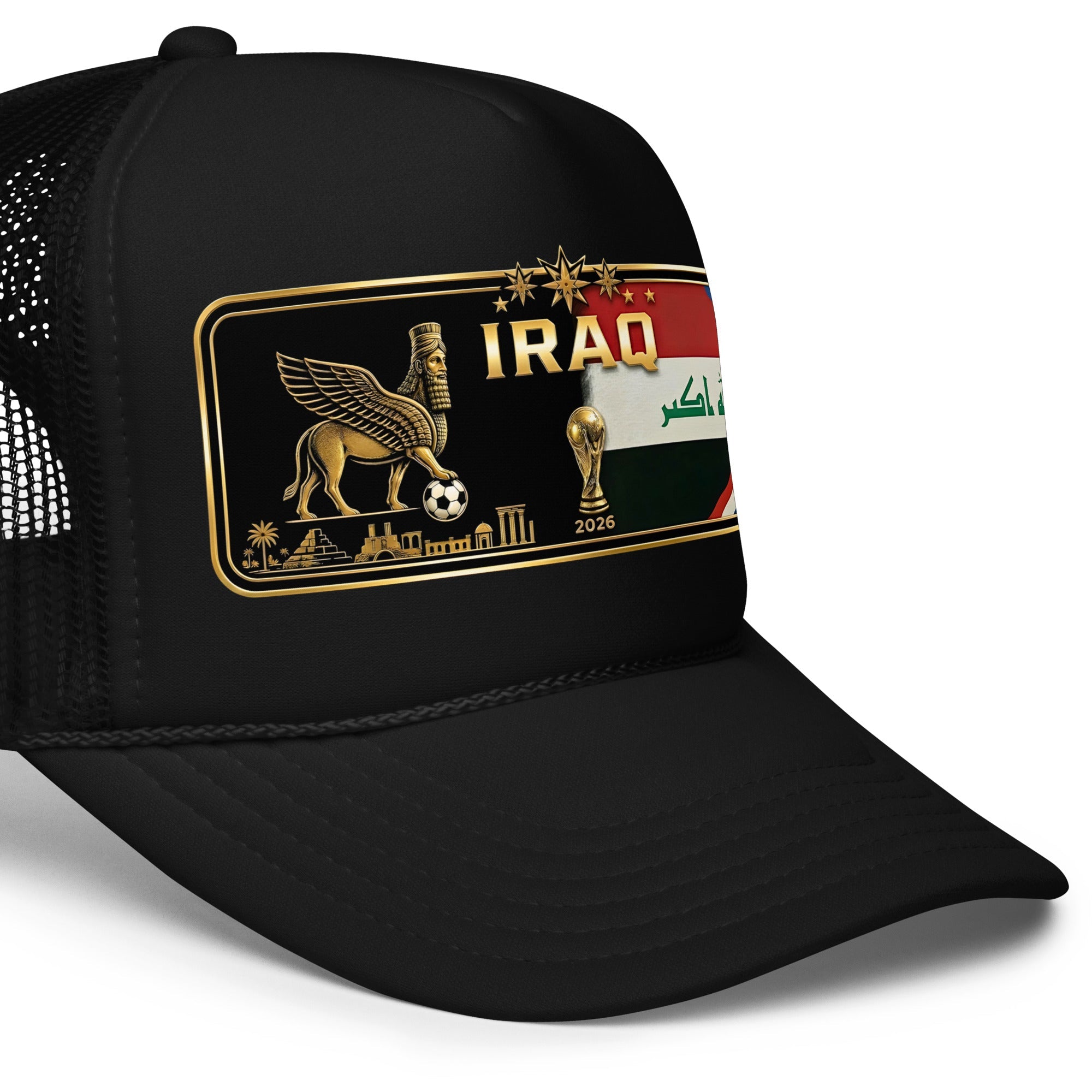 Iraqi/Assyrian FIFA - Trucker Hat EMBROIDERY – handmade Christian products JLD Designs Co.
