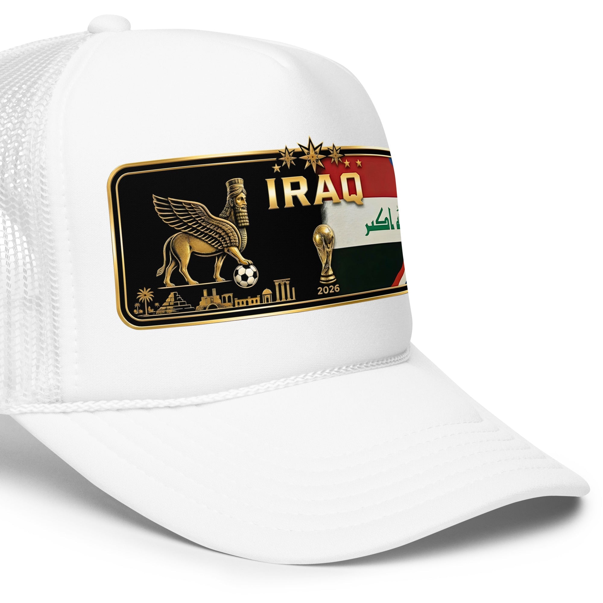 Iraqi/Assyrian FIFA - Trucker Hat EMBROIDERY – handmade Christian products JLD Designs Co.