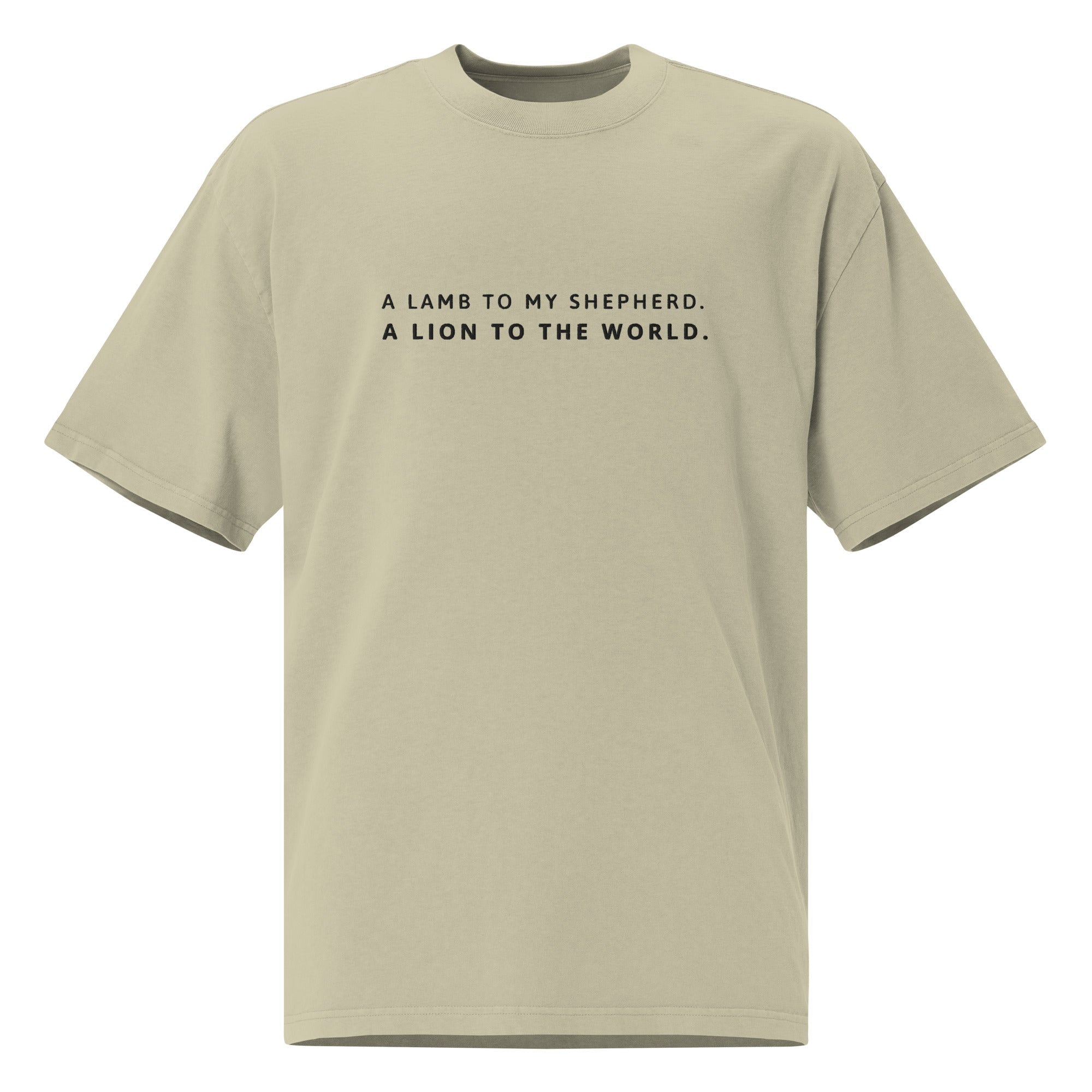 Lion To The World Tee EMBROIDERY – handmade Christian products JLD Designs Co.