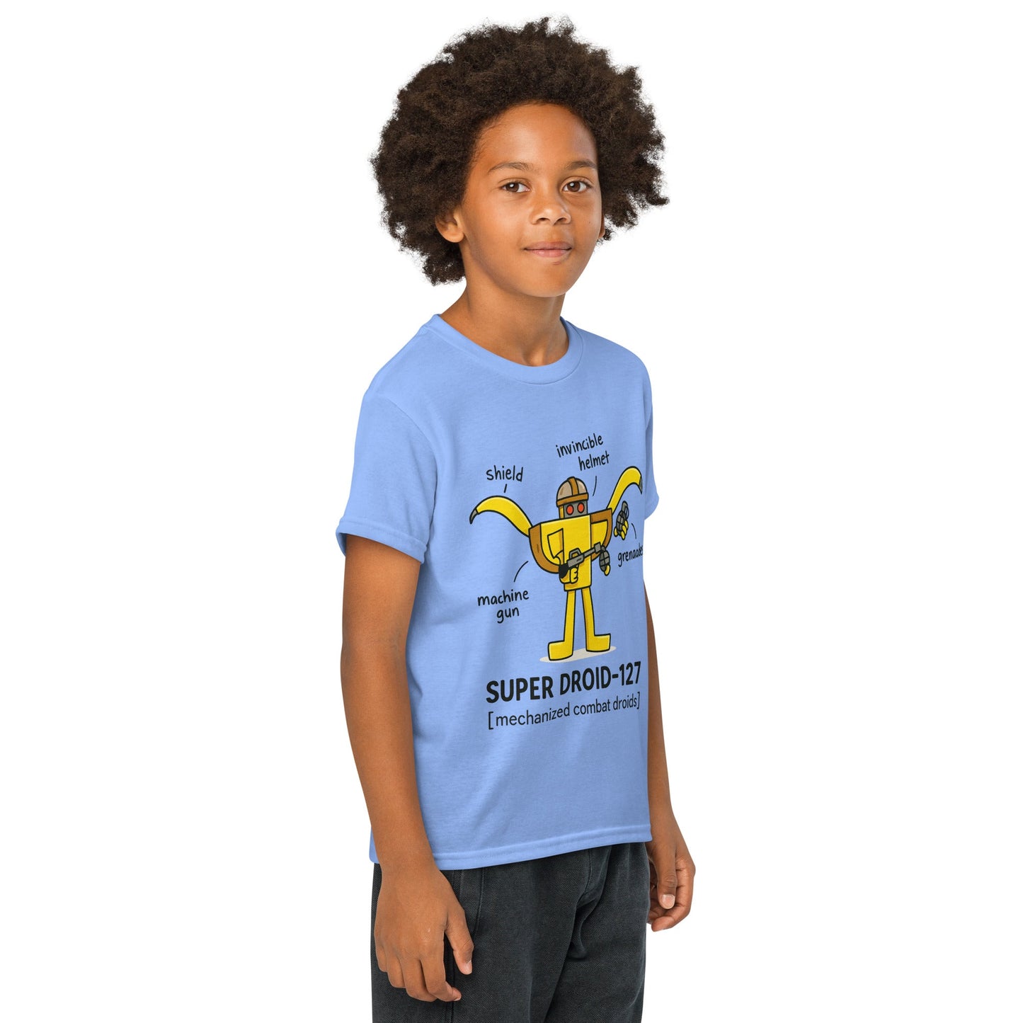 Super Droid - 127 in Carolina Blue – handmade Christian products in Black, Military Green, and Latte by JLD Designs Co.