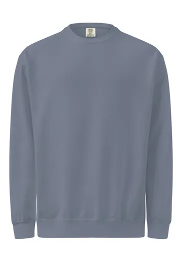 Garment-Dyed Crewneck in Blue Jean