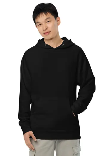 Midweight Hoodie in Black