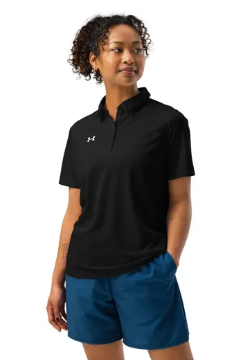 Under Armour Women's Tech Polo in Black