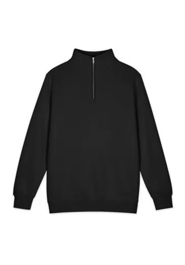 Quarter-Zip in Black