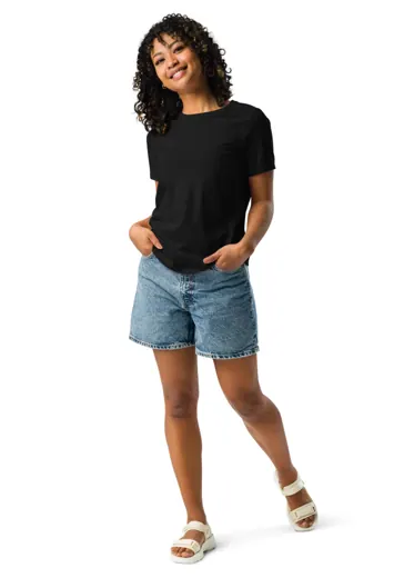 Women's Relaxed Tee in Black