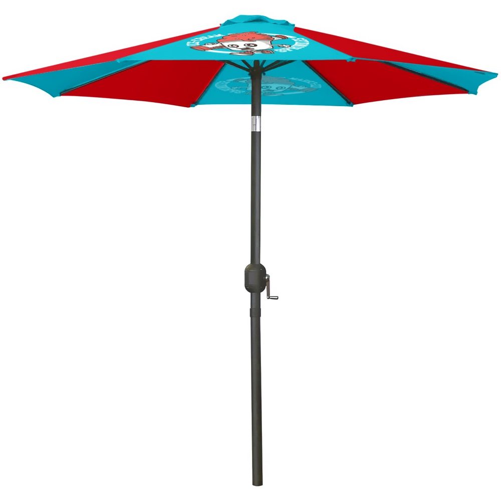 9 ft patio umbrella open, sample design